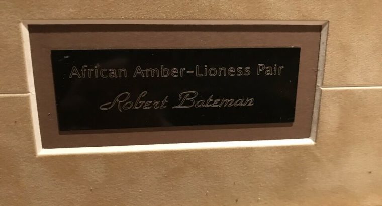 AFRICAN AMBER – LIONESS PAIR by Robert Bateman