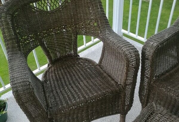 4 pieces weave patio sets