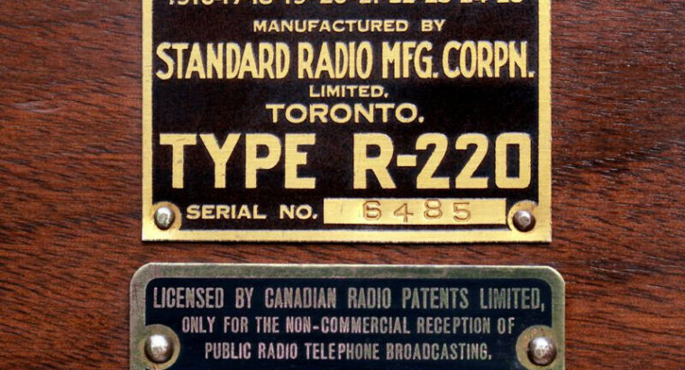 1926 Rogers Batteryless First AC-Powered Radio R-220 Restored