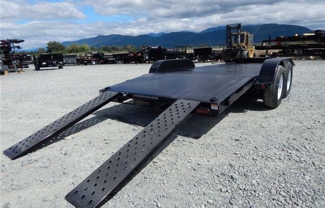 NEW 18′ 10,000lb STEEL DECK CAR FLATDECK TRAILER