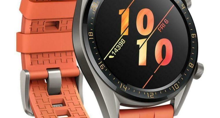 Huawei Watch GT 2 LTN-B19 Matte Black / Orange / Titan (46mm) – Brand New!