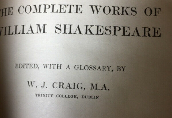 The Complete Works of William Shakespeare Hardcover Book