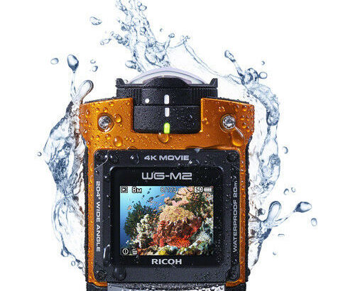 RICOH UHD 4K Action Video Camera 1.5-Inch LCD Orange WG-M2 New