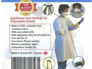 PPE – Re-useable & Washable Safety Masks & Isolation Gowns