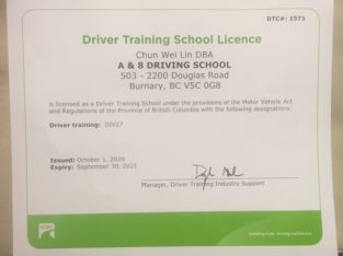 Driving lessons from ICBC licensed driving school instructor