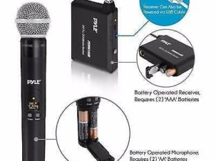 PYLE PDWM13UH Wireless Handheld UHF Microphone System with 1/4 Transmitter