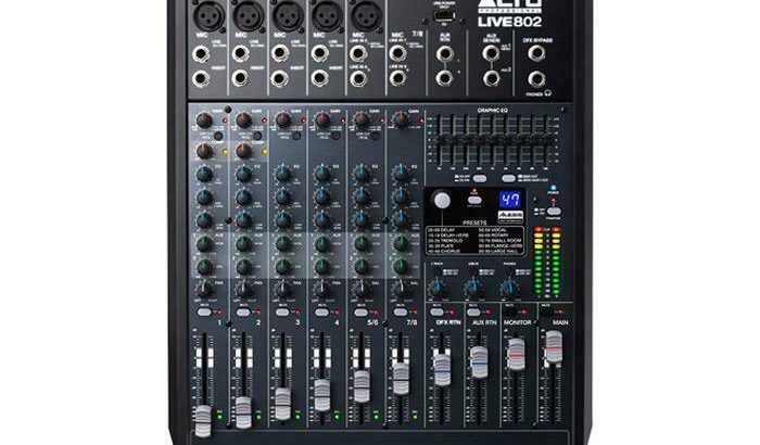 Alto Live 802 Professional 8-Channel 2-Bus Mixer – NEW – GREAT PRICE – Red One Music