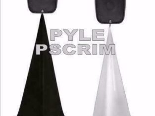 Speaker Stand Scrims PYLE DJ Speaker / Light Stand Scrims – 3 Sided in Black or White