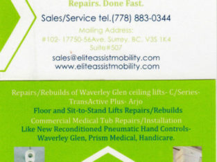 PATIENT LIFT REPAIR SERVICE