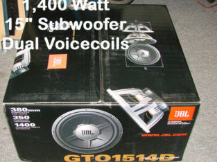 Brand New JBL GTO 15″ car subwoofers – REDUCED!