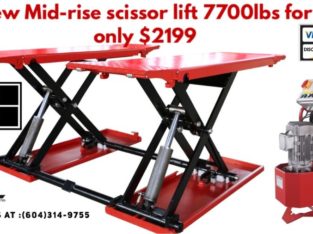 New mid rise scissor lift car truck lift hoist certified