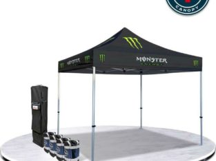 Premium Custom Printed Pop Up Canopy Tent, Banner Feather Flag, Table Cover for Trade Shows