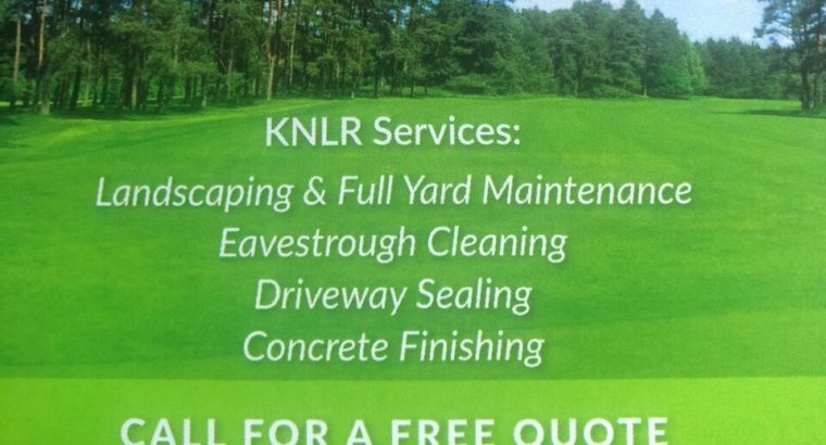 Landscaping and Full Yard Maintenance
