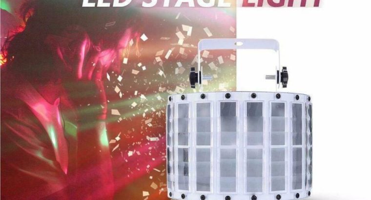 DJ and stage Light New island GLEDTO 9 LED Butterfly Light DJ Party Stage Effect Light 6 Channels