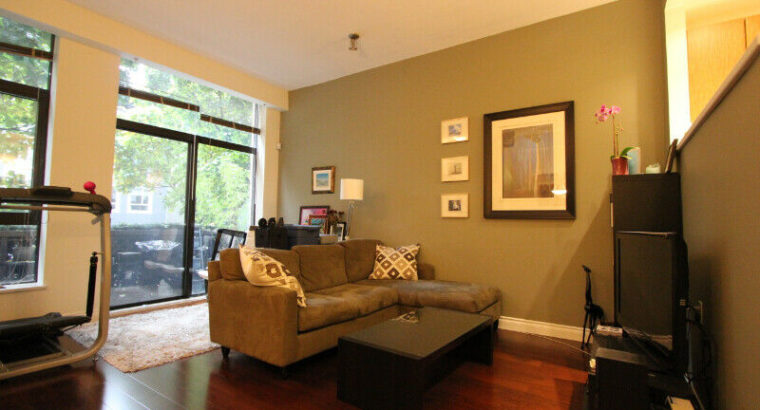 $1550/mth JUL 1: DOWNTOWN YALETOWN TOWNHOUSE: 1 BDR (in 2BDR)