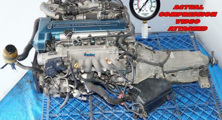 JDM 2JZGTE VVTi Twin Turbo Engines Toyota Aristo Lexus GS300 Toyota Supra JZS161 Motor ECU Wiring Automatic Transmission