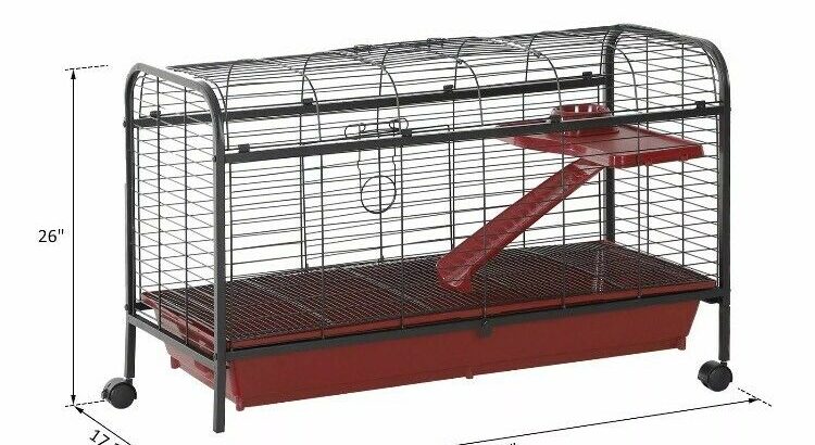 BRAND NEW 42” Rolling Pet Cage Set for Small Animals