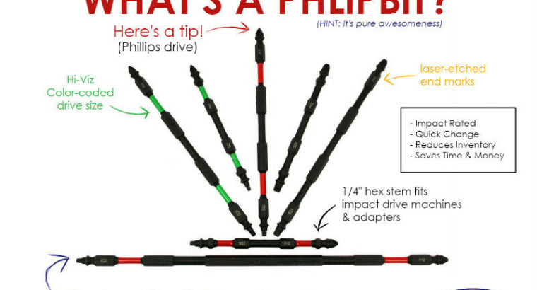 PHLiPBiT – Double Ended Phillips & Robertson Impact Driver Bit