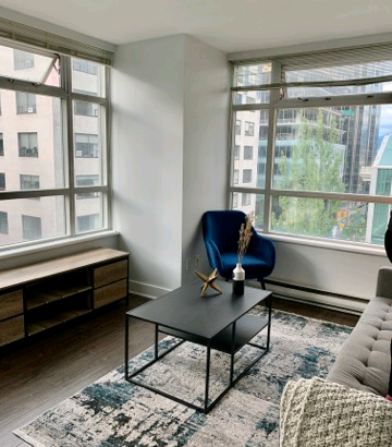 Furnished Corner Unit in a Prime Downtown Location