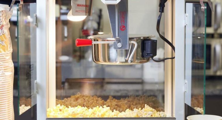 Commercial POPCORN MACHINE – – HUGE PROFIT MAKER FOR YOU -FREE STARTER CASE – FREE SHIPPING