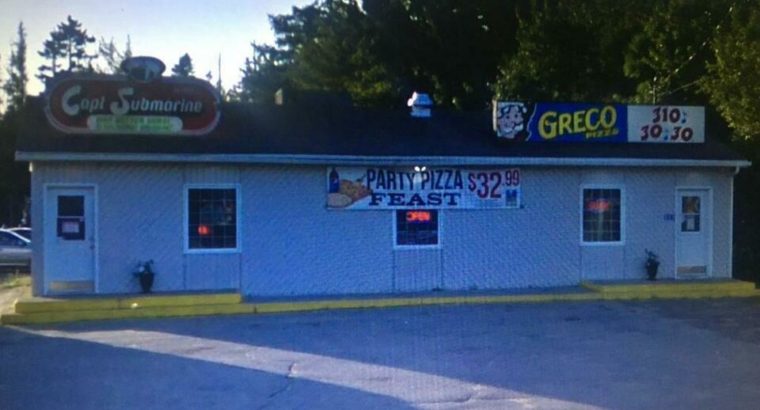 Atlantic Canada’s Largest Franchise Greco Pizza /Capt Submarine combo resale opportunity in Neguac, NB