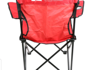 2x Camping chairs with drinks holder