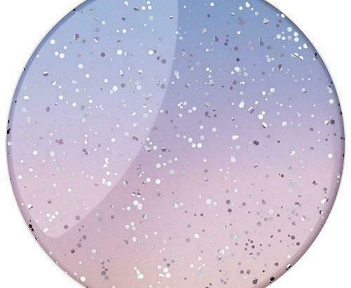 Popsockets POP 800446 Universal Cell Phone Expanding Grip & Stand – Glitter Morning Haze (New Other)