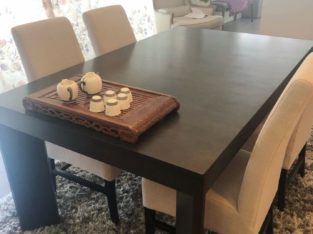 High end premium quality dining table + 6 chairs