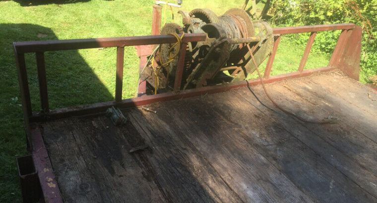 Home built Flat deck trailer with 7500lb axles.