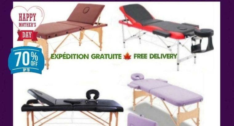 Free Home Delivery • Portable Mobile Massage Tables • Table de Massage Spa • Livraison Gratuite • Free Delivery