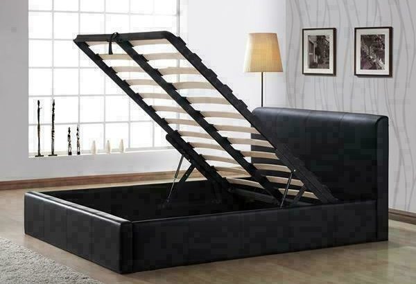 $$$HAPPY SUMMER SALE-Brand New MODERN LEATHER Queen/ King Storage bed