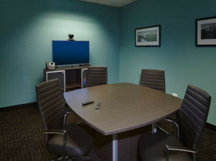 Work your way in a private office for four.