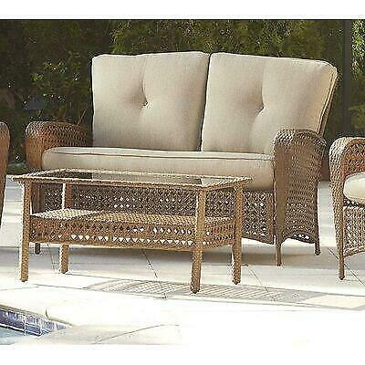 Highland Dunes Edwards 2 Piece Rattan Sofa Seating Group with Cushions