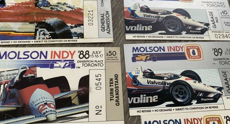Indycar, CART, CHAMP CAR, Grand Prix Toronto 1980’s Tickets