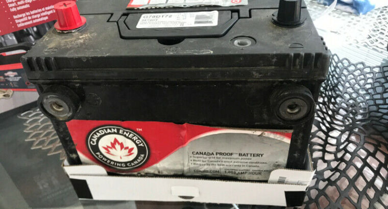 Canadian Energy Canada Proof Car Battery 34/78DT (#G78DT72)
