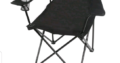 2x Camping chairs with drinks holder