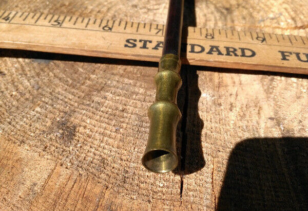 Antique/Vintage Smoke Holder 13 1/2 Inches Long with Brass Ends