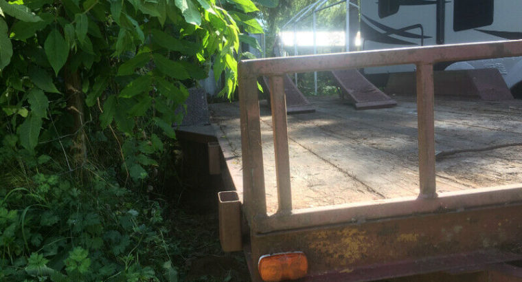 Home built Flat deck trailer with 7500lb axles.