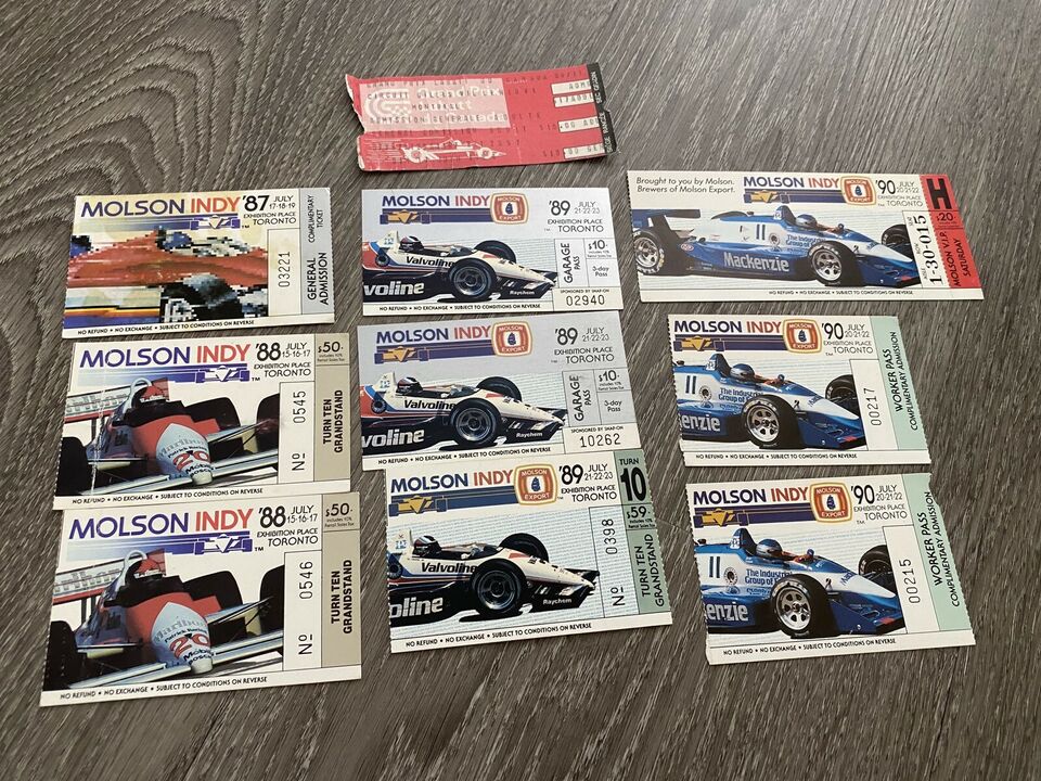 Indycar, CART, CHAMP CAR, Grand Prix Toronto 1980’s Tickets