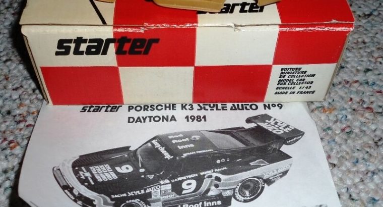 Starter 1/43 Porsche K3 Style Auto No.9 Daytona 1981
