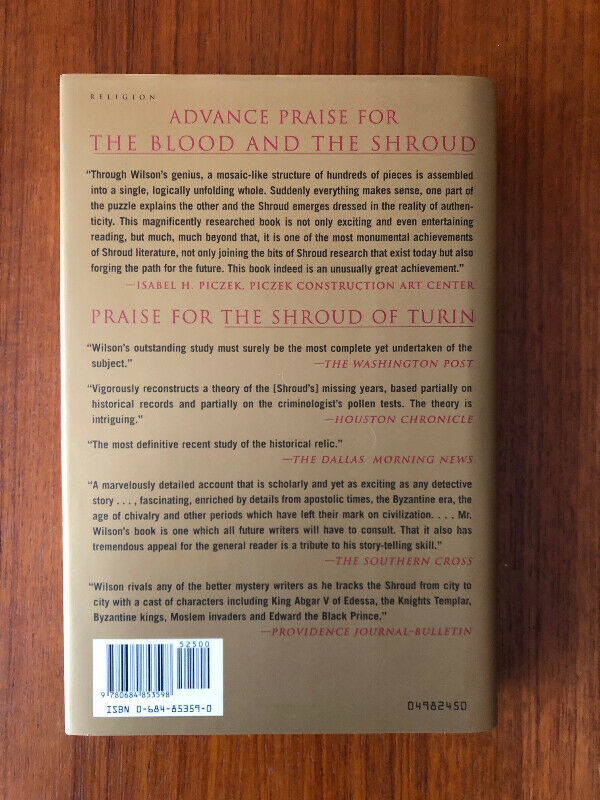 The Blood and the Shroud – Shroud of Turin – Like NEW Book