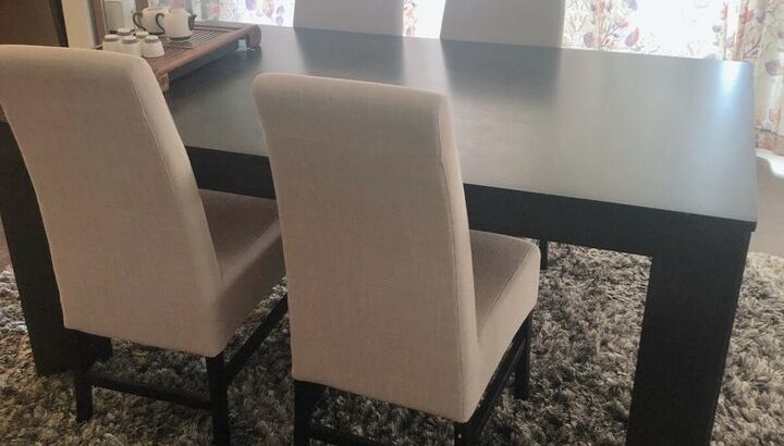 High end premium quality dining table + 6 chairs