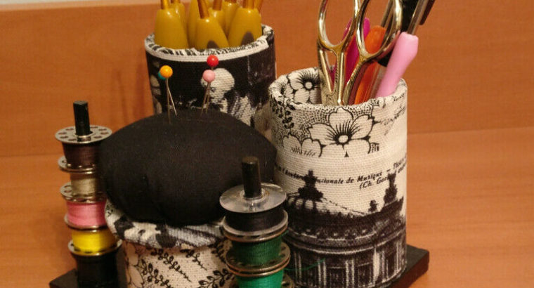 Pincushion/Hooks Organizer Station for Sewing Room