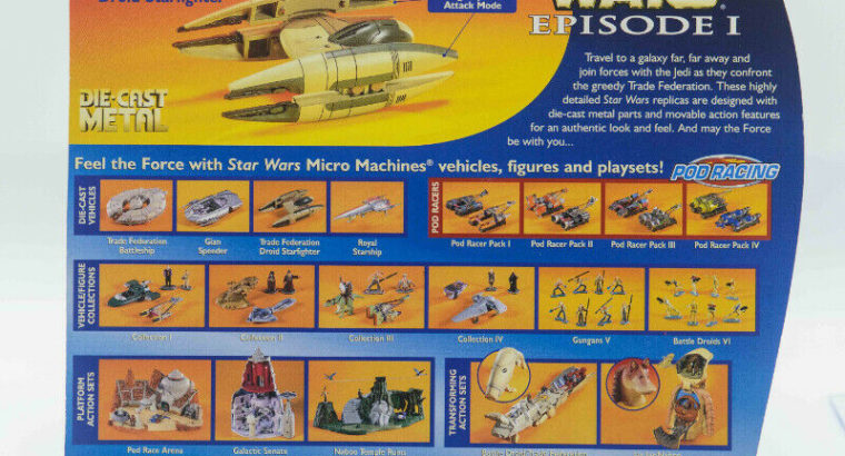 Galoob Star Wars Episode 1 Micro Machines Lot of 3 toys $20 @