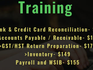 Training – QuickBooks, Accounting, Bookkeeping, Payroll