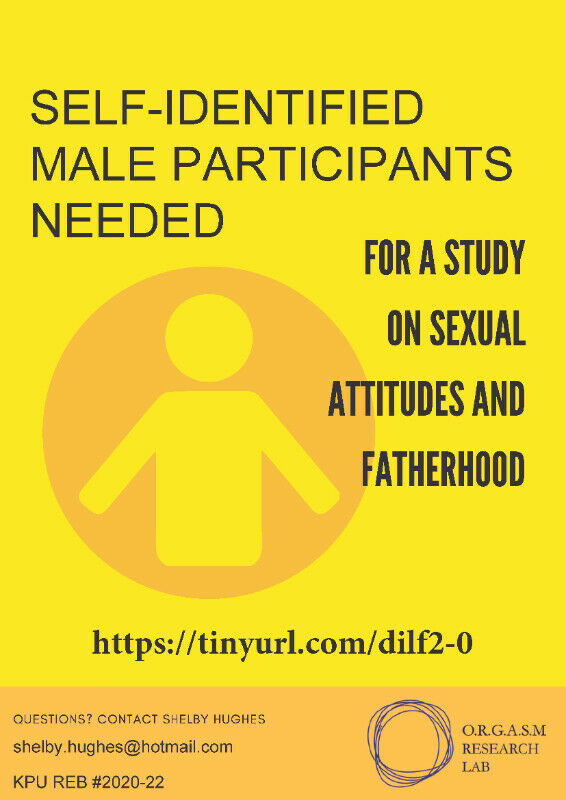 Wanted: MEN FOR RESEARCH PARTICIPATION