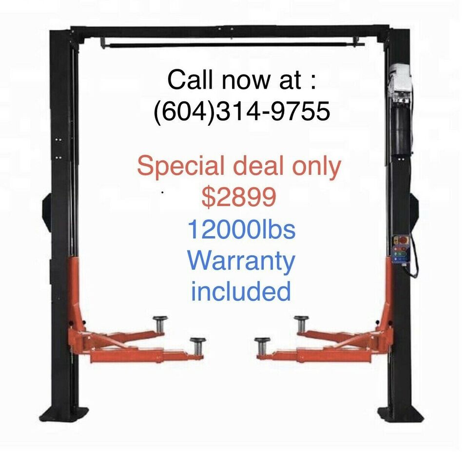 Brand new 2 Post Car Lift , car hoist 12000 LB with warranty