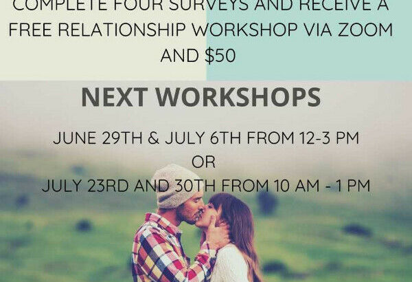 Relationship Workshop – earn $50! (SFU)