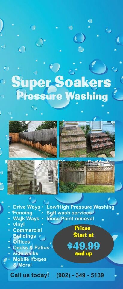 Pressure washing services.