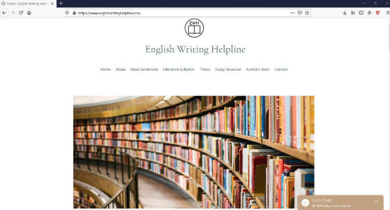 The English Writing Helpline – Free Online English Help!